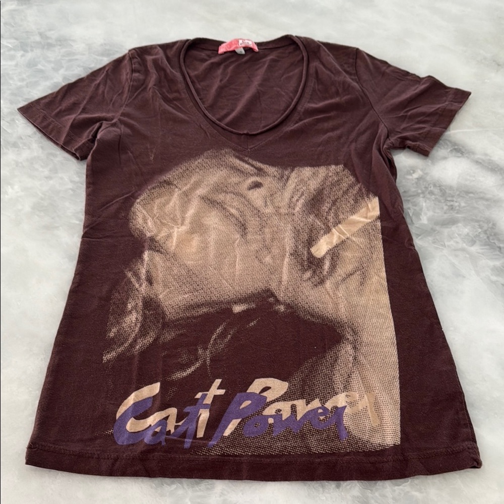 *RARE* Cat Power Band Baby Tee